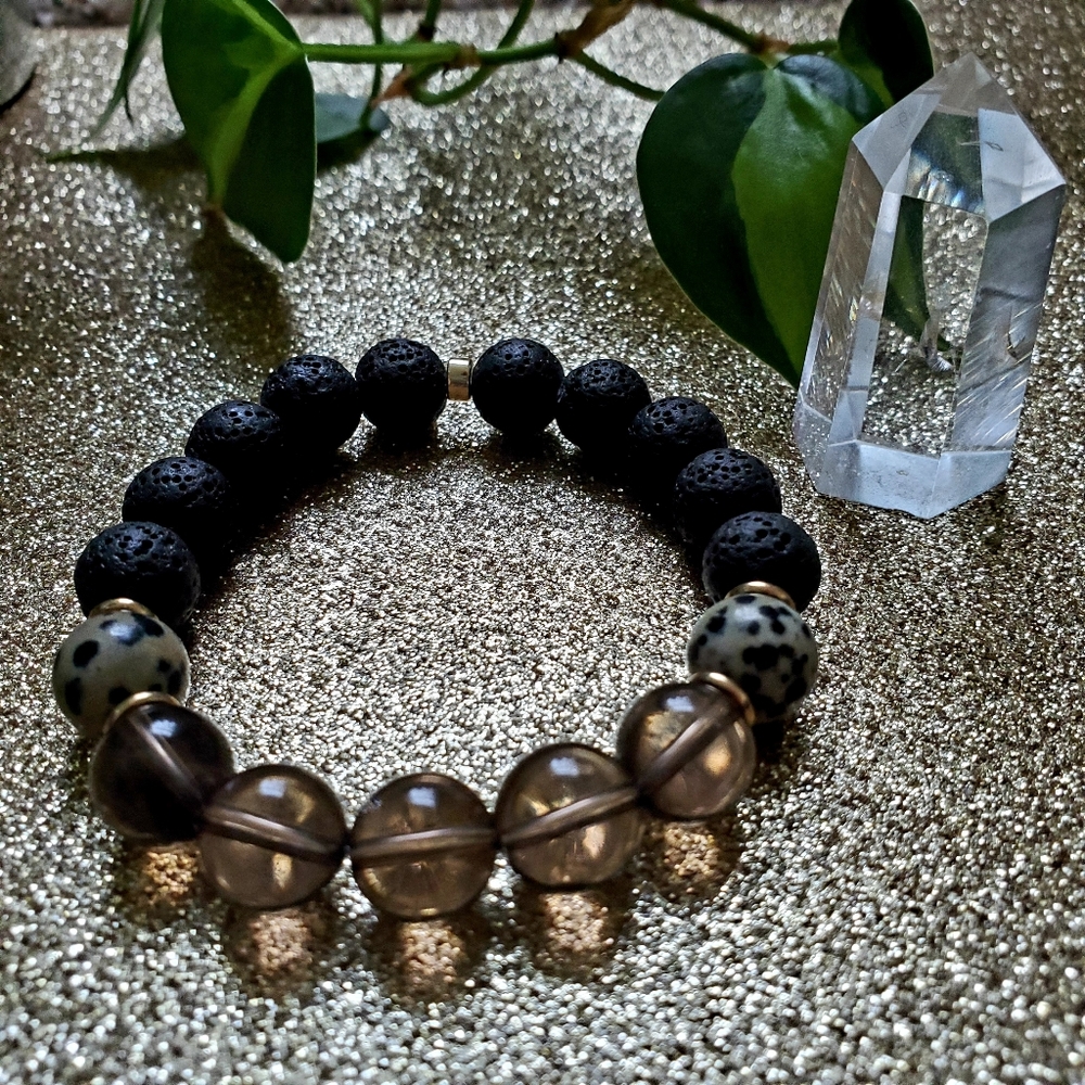 Smoky Quartz Diffuser Bracelet